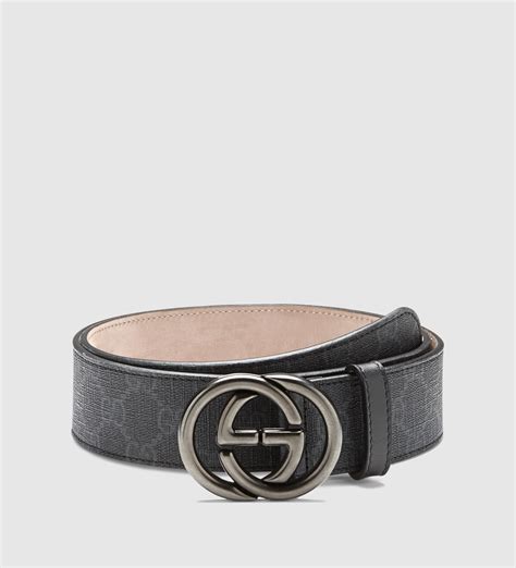 black supreme gucci belt|belt with interlocking g buckle.